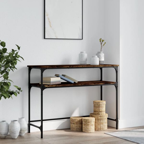 vidaXL Konsolentisch R&auml;uchereiche 100x35,5x75 cm Holzwerkstoff