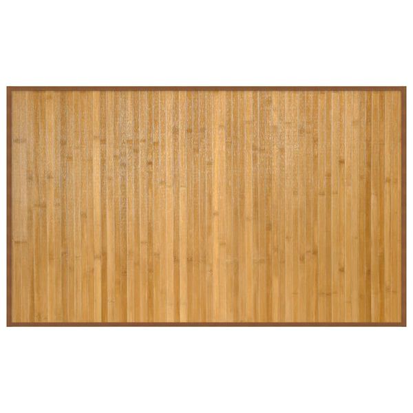 vidaXL Teppich Rechteckig Natur 60x100 cm Bambus