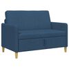 vidaXL Sofa mit Stauraum Blau 122 x 78 x 87 cm Polyester