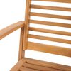 vidaXL Stuhl 2 pcs Braun 65 x 60 x 76,5 cm Massivholz Teak
