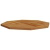 vidaXL Tischplatte 70x70x2,5 cm Achteckig Massivholz Teak