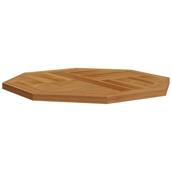 vidaXL Tischplatte 70x70x2,5 cm Achteckig Massivholz Teak