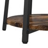 vidaXL Beistelltisch-Set mit Regal 2 pcs Ger&auml;ucherte Eiche und Schwarz