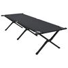 vidaXL Klapp Schlafbett f&uuml;rs Camping 2 pcs Schwarz 193 x 69 x 45 cm
