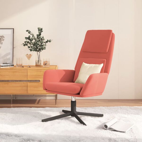 vidaXL Relaxsessel Rosa Samt