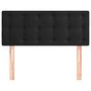 vidaXL Kopfteil Schwarz 90x5x78/88 cm Samt