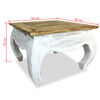 vidaXL Beistelltisch Massives Mahagoniholz 50x50x35 cm