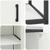 vidaXL Aufbewahrungsset f&uuml;r die K&uuml;che 3 pcs Wei&szlig; Kaltgewalzter Stahl