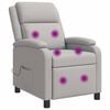 vidaXL Massage Relaxsessel Wolkengrau Stoff