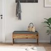 vidaXL Flurbank mit Kissen Altholz 83 x 38 x 40 cm