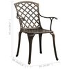 vidaXL 5-tlg. Bistro-Set Aluminiumguss Bronzen