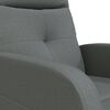 vidaXL Massagesessel Dunkelgrau Stoff