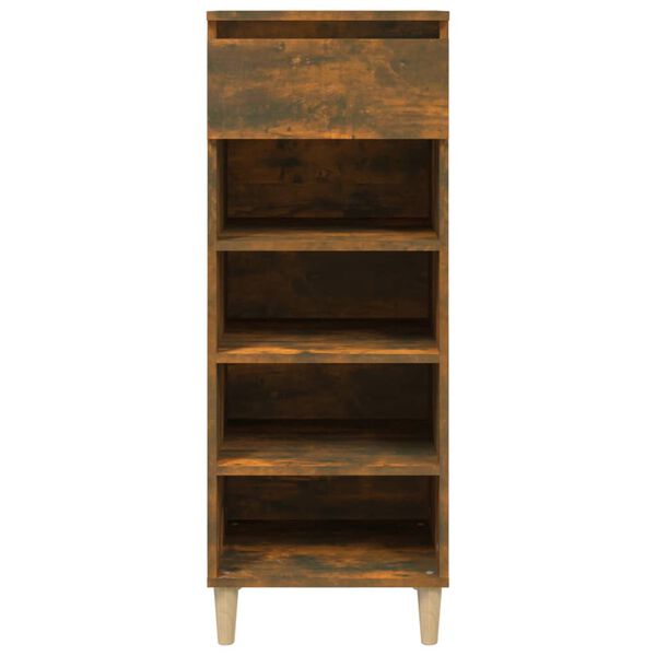 vidaXL Schuhschrank R&auml;uchereiche 40x36x105 cm Holzwerkstoff