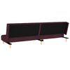 vidaXL Schlafsofa 2-Sitzer mit Fu&szlig;hocker Lila Stoff