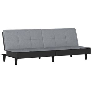 vidaXL Schlafsofa Hellgrau Stoff