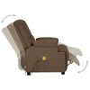 vidaXL Massagesessel Braun Wildleder-Optik
