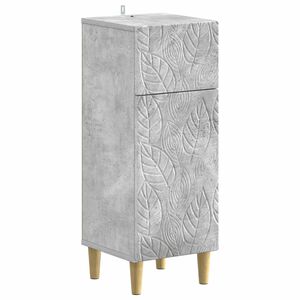 vidaXL Badezimmer Aufbewahrungsschrank DELFT Betongrau 30 x 31 x 80 cm