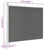 vidaXL Zaunelement WPC 175x146 cm Grau