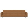 vidaXL Schlafsofa 2-Sitzer Taupe Mikrofaser