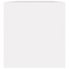 vidaXL Schallplatten-Aufbewahrungsbox Wei&szlig; 71x34x36 cm Holzwerkstoff