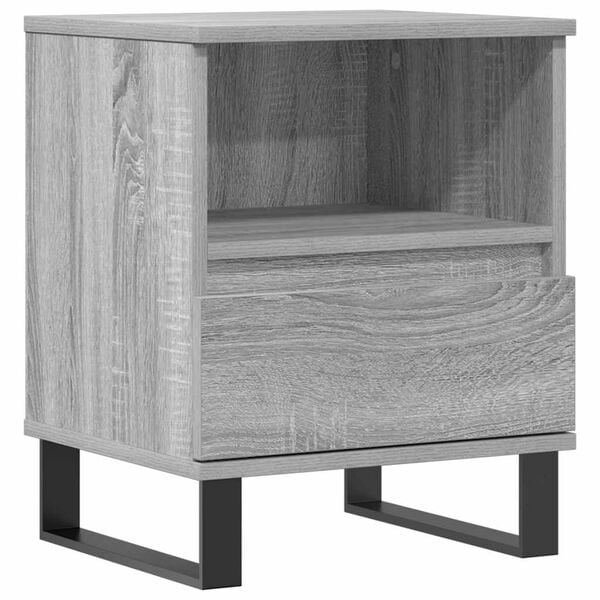 vidaXL Nachttisch Grau Sonoma 40x35x50 cm Holzwerkstoff