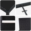 vidaXL Garten Essgruppe mit Kissen 5 pcs Schwarz Poly-Rattan
