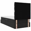 vidaXL Aufbewahrungsbett mit Matratze Schwarz 90 x 190 cm Samt