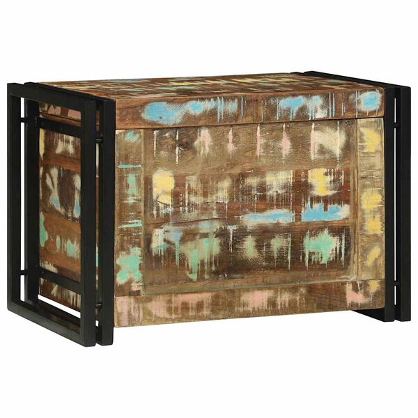 vidaXL Aufbewahrungsbox Braun und Schwarz 60 x 40 x 41 cm Altholz