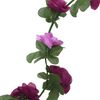 vidaXL Blumengirlanden 6 Stk. Fr&uuml;hlingsrosen Helllila 250 cm