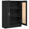 vidaXL B&uuml;cherregal Schwarz Eichen-Optik 82,5 x 30,5 x 115 cm