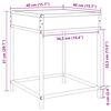 vidaXL Nachttisch mit Infinity-LED Braun Eichen-Optik 40x40x51 cm