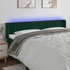 vidaXL LED Kopfteil Dunkelgr&uuml;n 163x16x78/88 cm Samt