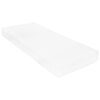 vidaXL Tagesbett mit Matratze USB Schwarz Stoff 90x200 cm