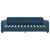 vidaXL Tagesbett Ausziehbar Blau 90x200 cm Samt