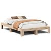 vidaXL Massivholzbett ohne Matratze 120x190 cm Kiefernholz