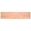 vidaXL Wandregal Hellbraun 220x50x(2-6) cm Massivholz Eiche Behandelt