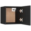 vidaXL Nachttisch Schwarz 30,5x30x30 cm Holzwerkstoff