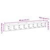 vidaXL Wandmontierter Kleiderst&auml;nder Altholz 80 x 10,5 x 10,5 cm