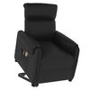 vidaXL Massagesessel mit Aufstehhilfe Schwarz Kunstleder