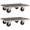 vidaXL Transportroller 2 Stk. Rechteckig 50x35x11,5 cm 250 kg