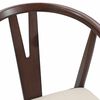vidaXL Esszimmerstuhl 2 pcs Hellbraun und hell Massives Gummiholz