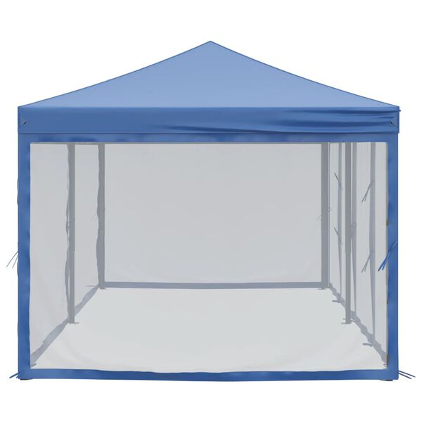 vidaXL Partyzelt Faltbar mit Seitenw&auml;nden Blau 3x6 m