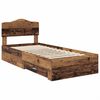 vidaXL Bettrahmen mit Kopfteil Altholz 90 x 190 cm Holzwerkstoff