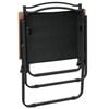 vidaXL Campingst&uuml;hle 2 Stk. Schwarz 54x55x78 cm Oxford-Gewebe