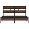 vidaXL Bettgestell ohne Matratze Braun Eiche 137x190 cm Holzwerkstoff