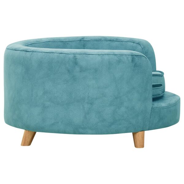 vidaXL Hundesofa T&uuml;rkis 69x69x36 cm Pl&uuml;sch