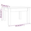 vidaXL Couchtisch Wei&szlig; 45x45x30 cm Massivholz Kiefer