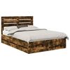 vidaXL Bettrahmen R&auml;uchereiche 140 x 190 cm Ingenieurs Holz