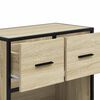 vidaXL Nachttisch Sonoma-Eiche 60x31x60 cm Holzwerkstoff und Metall
