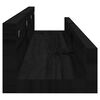 vidaXL Wandregale 2 Stk. Schwarz 80x12x9 cm Massivholz Kiefer